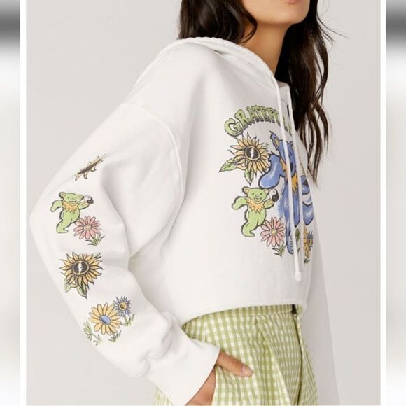 Daydreamer Grateful Dead Sunshine Daydream Cropped Hoodie - Picture 3 of 14